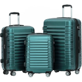 Чохол-валіза Beibye для подорожей, набір (Кофе, Набір) (Темно-зелений, Набір)