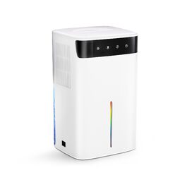 Електричний осушувач повітря з низьким рівнем шуму та підсвіткою, 500 мл. Захист від замерзання. Ідеально для кухні та підвалу