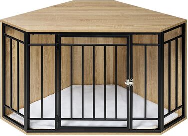 Клітка для собак EUGAD, собача будка для дому, металева, 111x67x60 см, з подушкою