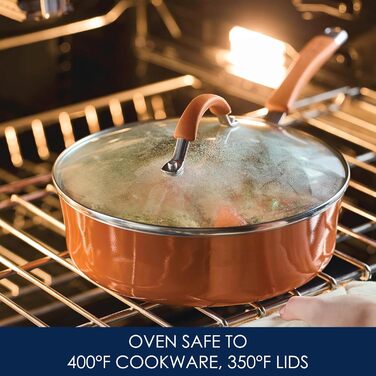 Набір посуду Rachael Ray Cucina Nonstick, 12 предметів, помаранчевий