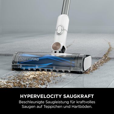 Пылесос Shark Clean & Empty с базой для автоматической выгрузки мусора, до 40 минут работы, беспроводной, самоочищающийся, для шерсти животных, ковров и твердых полов, с LED-подсветкой, тихий, белый/синий, BU3521EU