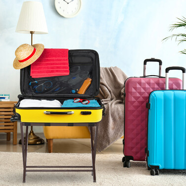 Relaxdays Folding Wooden Suit Rack