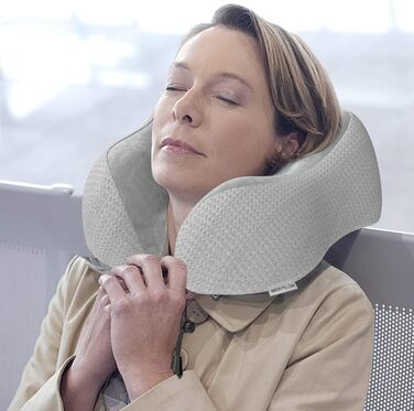 Подушка для шиї у вигляді ховрашини Memory Foam для подорожей - комфортна підтримка шиї під час подорожей літаком, автомобілем