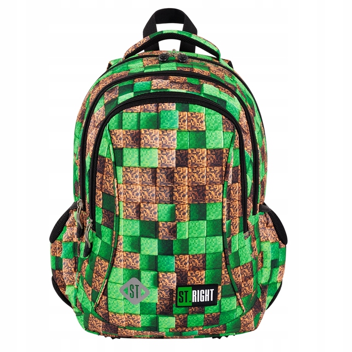 Шкільний рюкзак для хлопчика 1-3 клас St.Right Pixel Cubes BP26 Minecraft