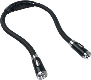 LED лампа для читання GRSTREE з гнучкими підлокітниками, 3 режими яскравості, для читання в ліжку, рукоділля, чорного кольору