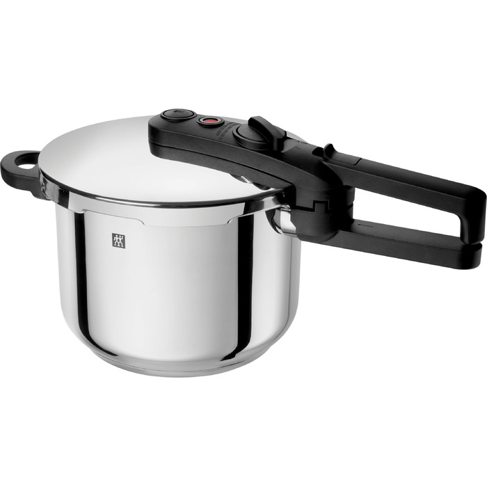 Скороварка Zwilling EcoQuick II, 6 л, 22 см, нержавіюча сталь, для всіх типів плит включаючи індукційні, срібляста