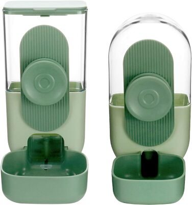 Автоматичний годівниця та поїльник для дрібних тварин QWORK® 870ml/800ml, для їжаків, кроликів, котів, собак