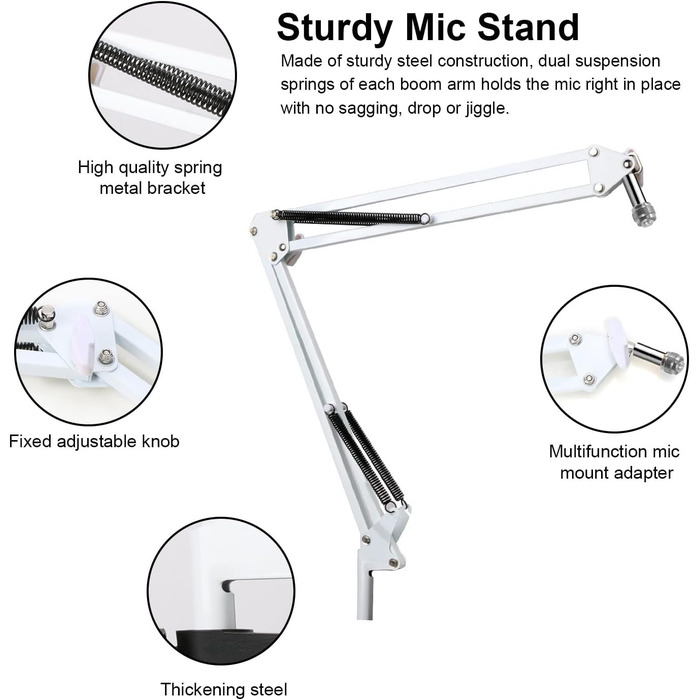 Тримач мікрофона YOUSHARES для Razer Seiren Mini/V3 Mini - професійний кріплення з поп-фільтром для геймінгу, стрімінгу та подкастингу