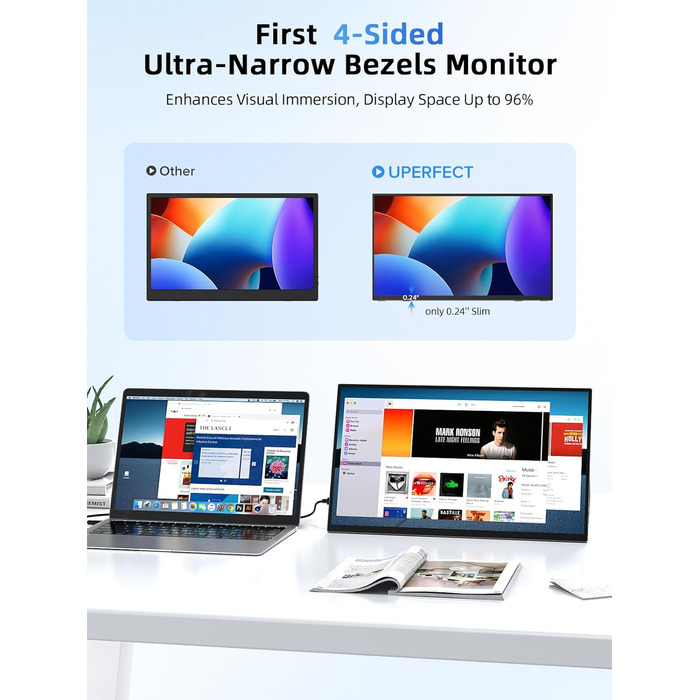 UPERFECT Монітор Портативний 15.6