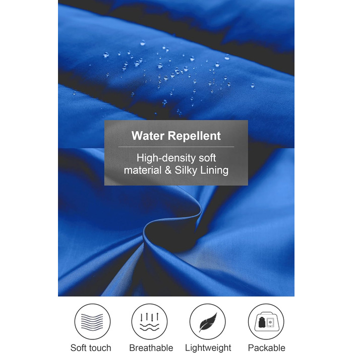 Чоловіча легка зимова куртка-пуховик Chriuno, синій (XL)