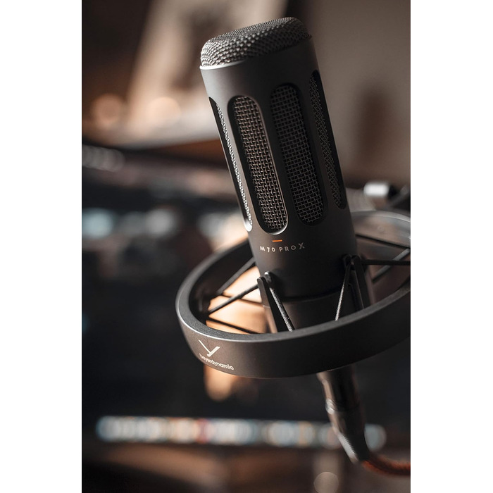M 70 PRO X: Динамічний мікрофон для стрімінгу та подкастингу з XLR, Pop-фільтр та підвіс
