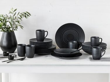Набір посуду Creatable Serie Lava Stone (6 предметів) з кераміки, придатний для миття в посудомийній машині та використання в мікрохвильовці, зроблене в Португалії