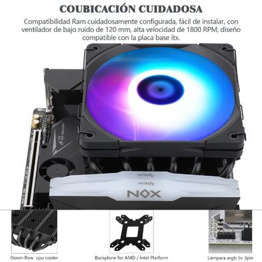 Thermalright AXP120-X67 BLACK ARGB: Кулер для CPU з 6 heatpipes, 120mm вентилятор, підтримка AM4/LGA 1700/115x/20xx