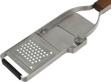 Тёрка Microplane Küchenreibe Sehr Grob для овочів та фруктів з нержавіючої сталі та ручкою з горіхового дерева (Master Series), Made in USA