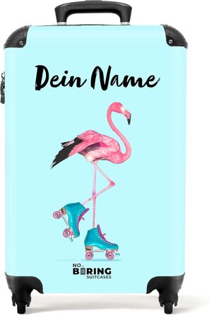 Дитячий валіза-роликовий колірний, 55x40x20 см, Handgepäck, персоналізований з іменем та ініціалами, легкий, для хлопчиків, з принтом 'Ренн-авто'