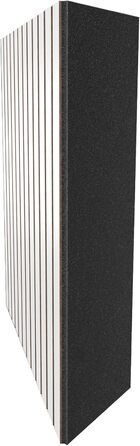 Набір акустичних кутових бас-пасток SLATO (4 шт), 50x50x10 см, білі — панелі для звукоізоляції, поглинання та дифузії звуку в студії звукозапису