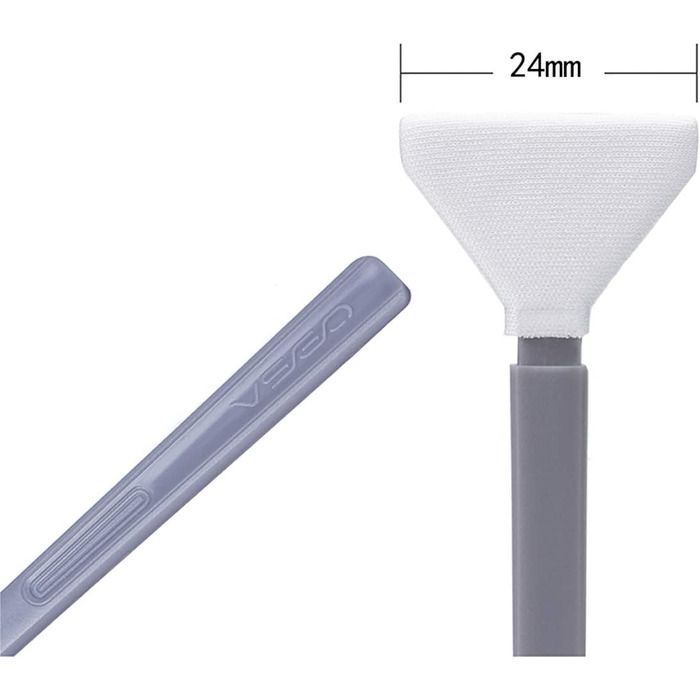 Набір для чищення сенсора камери VSGO (12 шт.) з розчином 10 мл, сухими стікерами для CCD/CMOS, для Nikon, Sony, 24 мм