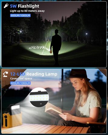 Сонячне радіо Solar Radio з ручкою, 12000mAh, DAB/DAB+/UKW, радіо для надзвичайних ситуацій з сонячною панеллю 8500мм² та ручкою 650mA, радіо з динамо, Bluetooth, ліхтарик та зарядний пристрій USB, для кемпінгу, надзвичайних ситуацій (жовте)