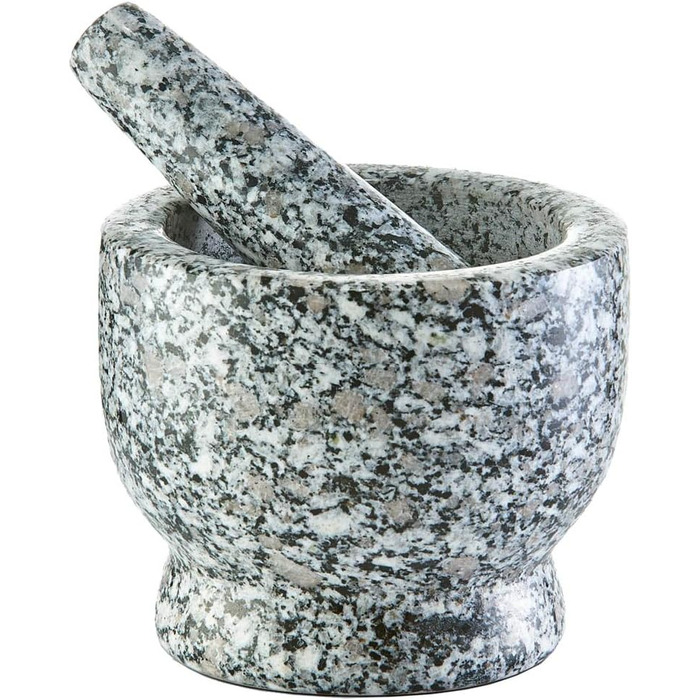 Набір ступки та пестика Zeller 24501, граніт, сірий (12 x 12 x 10 см)