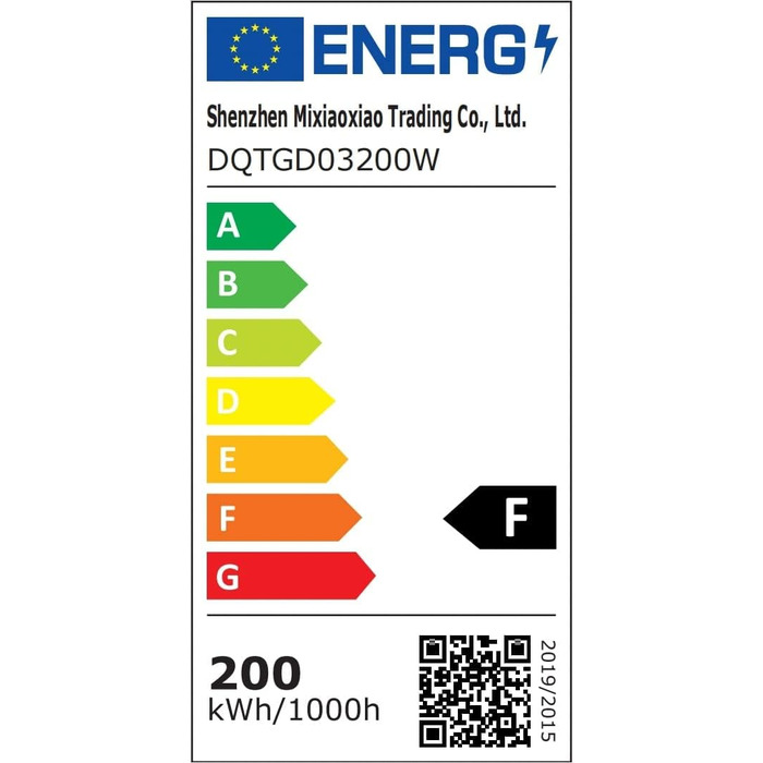 Світлодіодний прожектор 200W для вулиці, IP66, 6500K, 5000Лм, водонепроникний, для двору, гаража, саду