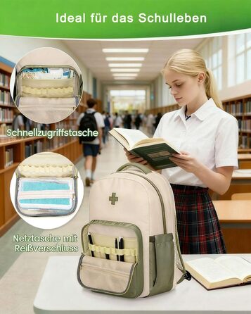 Шкільний рюкзак MATEIN для підлітків (дівчаток та хлопців), 15.6