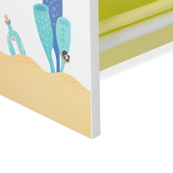 Relaxdays Children's Shelving Unit with 9 Boxes and Motif