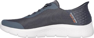 Чоловічі кросівки Skechers Go Walk Flex Hands Up: зручні та легкі сірі кросівки, 43 EU, текстиль, синтетика
