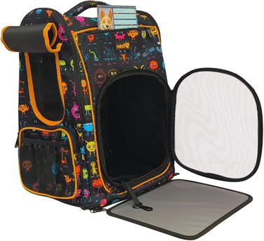 Рюкзак для собак та котів, до 5 кг, ергономічний, з вентиляцією, для подорожей (Помаранчевий)