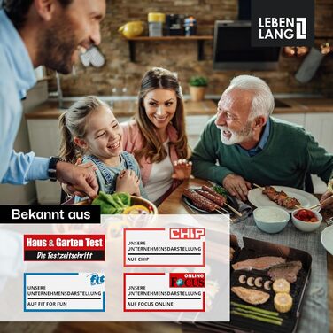 Електричний гриль LEBENLANG 2000W - з щипцями, 45x30 см | Plancha для балкона, дому та вулиці | Теппаньякі гриль | LBG8588