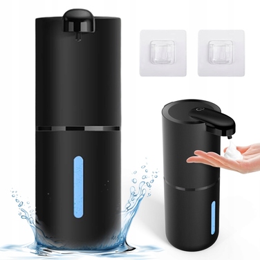 Безконтактний підлоговий дозатор для мила Bedee, 380 мл, чорний