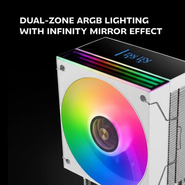 Mars Gaming ML-LCD360: Світлодіодна рідинна система охолодження для ПК, 600W, 3x 120mm вентилятори ARGB, LCD дисплей, помпа Opti-Chamber 3rd Gen, чорний