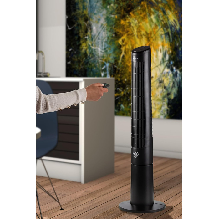 Вентилятор настільний Ariete 805, 48 Вт, з осциляцією 180°, дисплеєм, 3 швидкості, 3 режими, таймер до 7,5 год, чорний