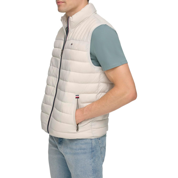 Жилет чоловічий Tommy Hilfiger Ultra Loft Quilted Puffer Vest, темно-синій/Ausflug, однотонний (Kräftig, 3X, Eis)