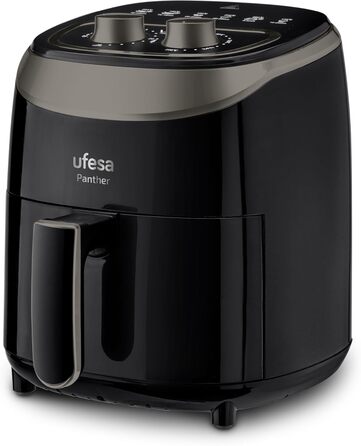 Фритюрниця Ufesa Twist з гарячим повітрям, 2л, 6 програм, 1200W, таймер, 80-200°C, BPA Free, антипригарне покриття, Cool-Touch, білий, ексклюзив Amazon