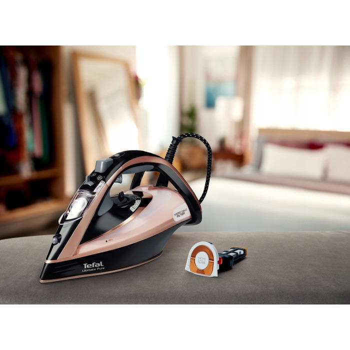 Парова праска Tefal Ultimate Pure 3200 Вт, з системою захисту від крапель та функцією автовимкнення