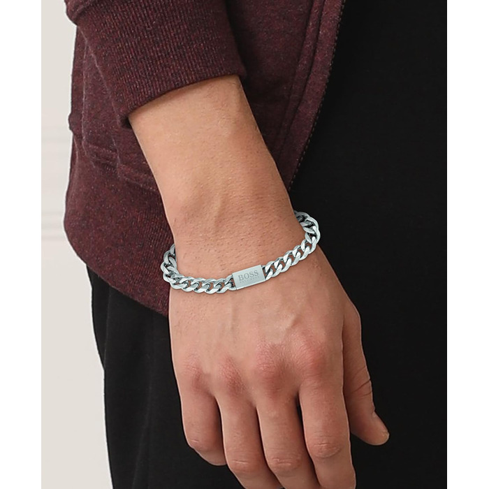Браслет чоловічий BOSS CHAIN LINK з ланцюгом, сталь, 2 розміри
