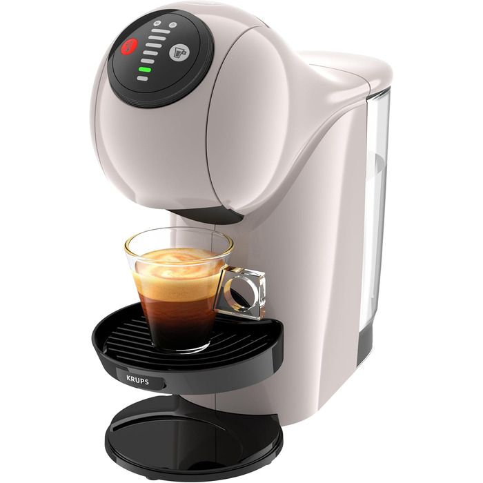 Кавомашина NESCAFÉ Dolce Gusto Genio S від KRUPS, 15 Bar, компактна, автоматичне відключення, 30+ напоїв, KP243B (Taupe)