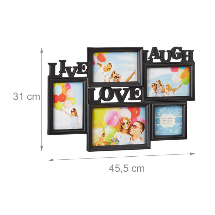 Relaxdays Picture Frame - Live, Love, Laugh