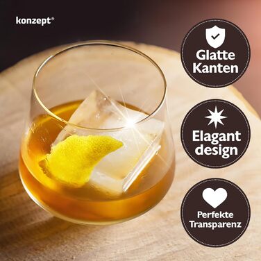 CONCEPT Glass Set, 12-piece, 310 ml small juice glasses, ideal as drinking glasses, water glasses, whisky glasses, universal and dishwasher-safe