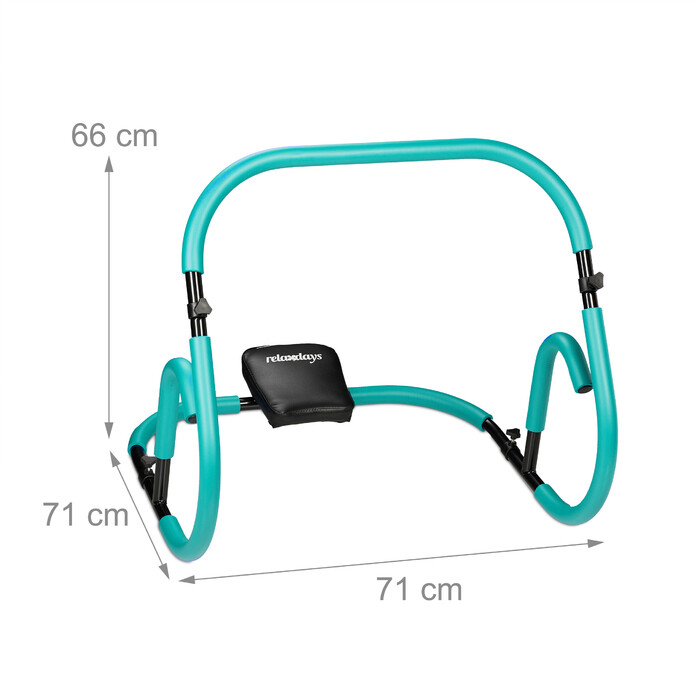 Relaxdays Ab Roller Turquoise
