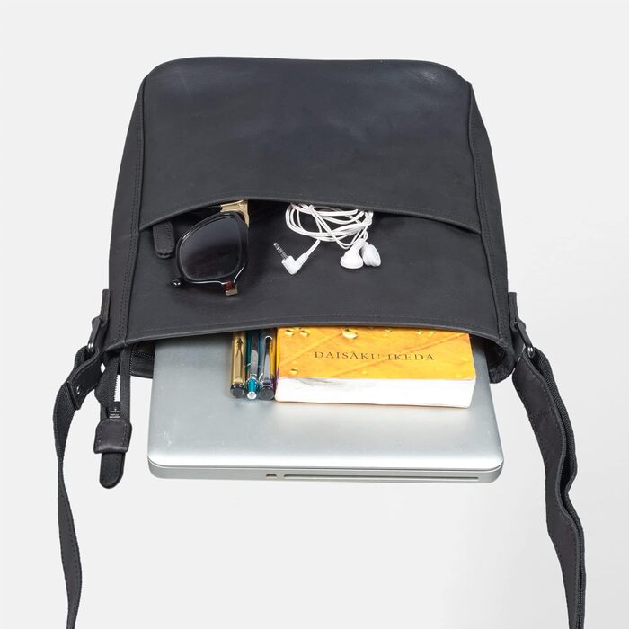 Сумка жіноча EABAGS шкіряна через плече преміум-класу для роботи, університету, школи, відпочинку - коричнева (M)