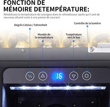 Kalamera 33-Bottle Wine Refrigerator with Dual Zone Cooling, Stainless Steel Door, 100 Liter Capacity
