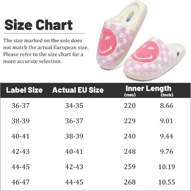 Домашні тапочки Smileyworld® для жінок та чоловіків з піною Memory Foam, м'які, теплі, плюшеві, для дому, рожеві, білі (фіолетовий у клітинку, 40/41 EU)