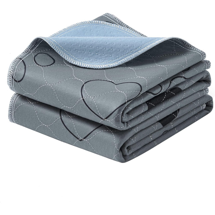 Підстилка для собак Feandrea, 2 шт., 122 x 91 см, XL, сіра, водонепроникна, супер поглинаюча, для собак