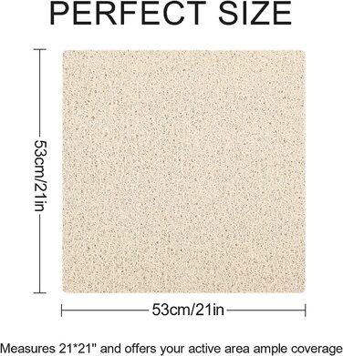 Walant shower mat square 53x53 cm beige