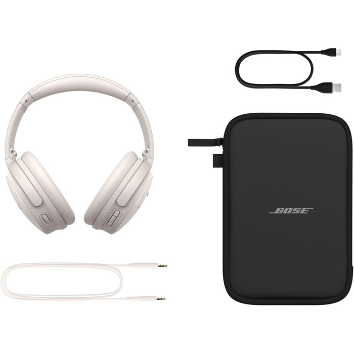 Бездротові навушники Bose QuietComfort SC з активним шумозаглушенням та мікрофоном, White Smoke