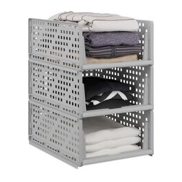 Relaxdays 3-Piece Closet Organizer Set
