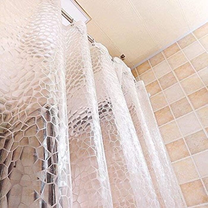New Shower Curtain, Eva, thick, transparent, waterproof, mildew-resistant, bathroom curtain – 180 x 200 cm