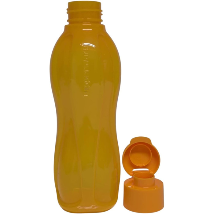Tupperware to Go Eco 500ml Eco Easy Flip Top Water Bottle EcoEasy Bottle reusable 500 ml (blue turquoise) (Orange)