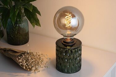 Торшер Pauleen 48023 Crystal Magic: стильна настільна лампа з кришталевими елементами, 230V, E27, зелений, без лампочки